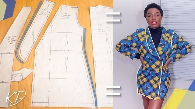 'HOW TO: DRAFT BLAZER DRESS PATTERNS | KIM DAVE'