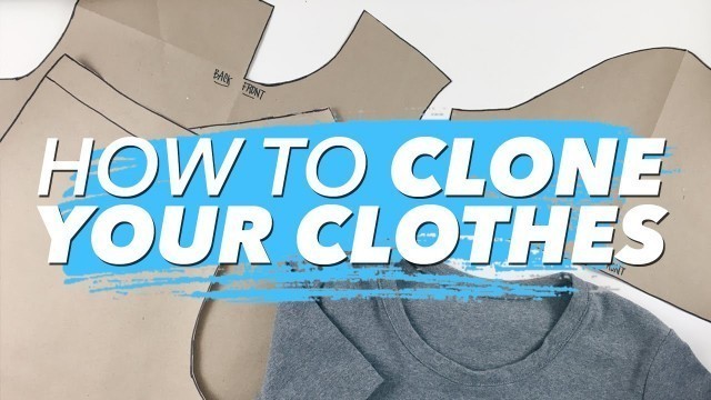 'How to Make Patterns from Your Clothes (CLONE YOUR WARDROBE) | WITHWENDY'