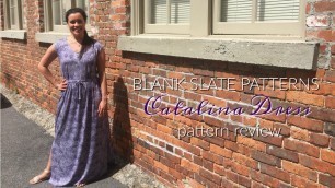 'Blank Slate Patterns  |  Catalina Dress  |  Pattern Review'