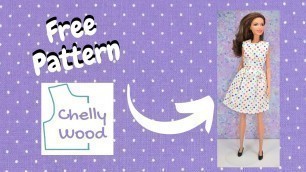 'Free Doll Clothes Patterns: Basic Barbie Dress Pattern'