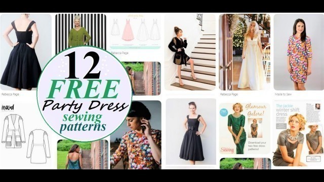 '12 AMAZING and FREE sewing patterns for a PERFECT PARTY outfit! 2019'