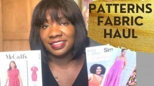 'Fabric, Sewing Patterns Haul - New Look, McCalls, Simplicity, Butterick & Vogue - August 2022'