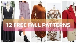 'Easy free sewing patterns for fall | Save money on sewing patterns'