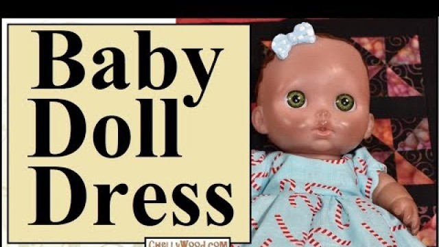 'Free Doll Clothes Patterns: Holiday Dress for 8 Inch Baby Dolls'