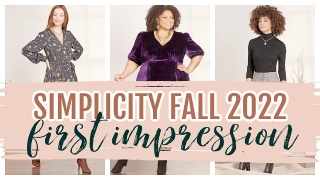 'Review: Simplicity Fall 2022 Sewing Patterns'