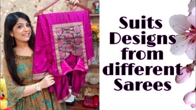 'STITCHING PATTERNS part - 1| साड़ी से बनाए beautiful सूट | Boutique creation | fashion fusions'