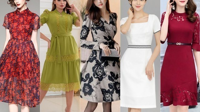 'Office Dresses For Women Skater Dress Making Patterns Casual Summer Women Dresses'