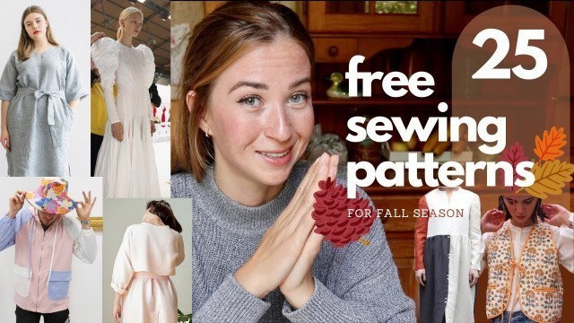 '25 FREE PATTERNS FOR FALLAUTUMN ,Free Sewing Patterns for colder weather,Free transitional Patterns'