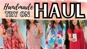 'HANDMADE TRY ON HAUL,  SIMPLICITY PATTERNS, MCCALLS PATTERNS,  WARDROBE FASHION SHOW, SEWING MAKES,'