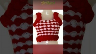 'Knitting Patterns - Knitted Blouse Designs #shorts #ytshorts #viral #blouse #art #fashion #artwork'