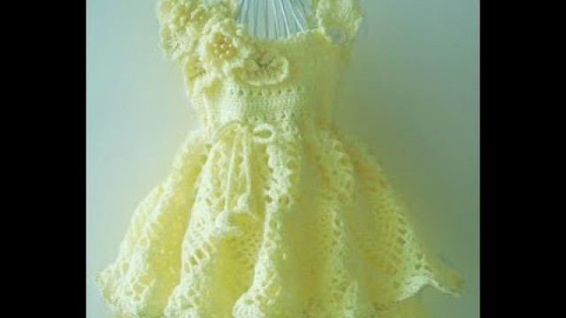 'Crochet Patterns| free |crochet baby dress| 3570'