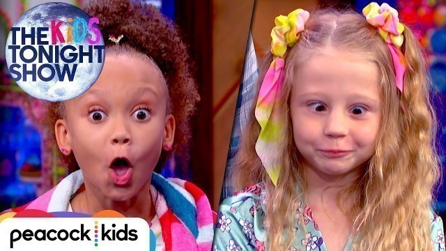 'Pajama Party with Like Nastya! | THE KIDS TONIGHT SHOW'