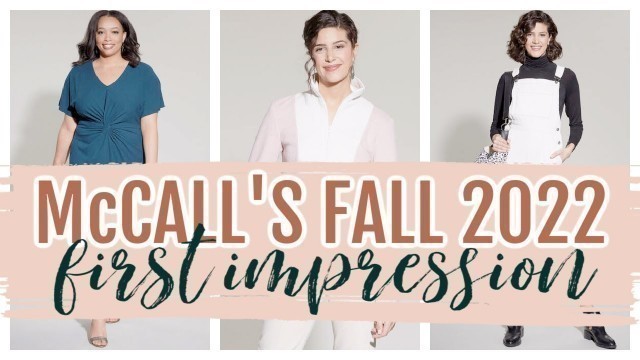 'Review: McCall\'s Fall 2022 Sewing Patterns'