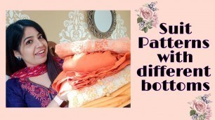 'STITCHING PATTERNS | Suit materials से बनाए different तरह के suits | fashion fusions | PANKHURI'