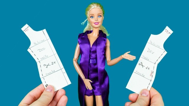 'DIY Barbie Clothes How to make patterns 