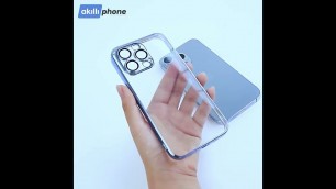 'ALLY Fashion Series iPhone 13 - 13 Pro - 13 Pro Max Kılıf Renkli Kenar Lazer Çerçeveli Silikon Kılıf'