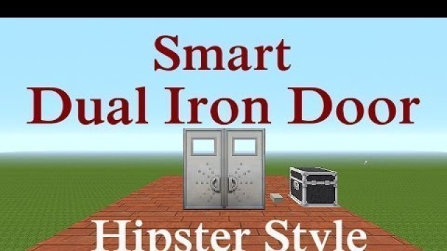 'Minecraft Tutorial : Smart Iron Door \"Hipster Style\"'