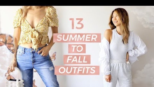 'How to Transition Your Clothes from Summer to Fall | 13 Everyday Outfit Ideas Lookbook'