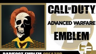 'COD Advanced Warfare Emblem Tutorial #175 - Skull Art 2 Redhead Hipster Style'