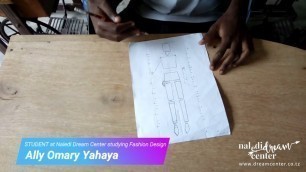 'Ally Omary Yahaya - Fashion Art - Drawing Female Frontal Figure Template - Module 1'