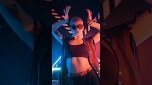 'A Dancing Woman Wearing a Futuristic Clothing #shorts #ytshorts  #youtubeshorts #dance'