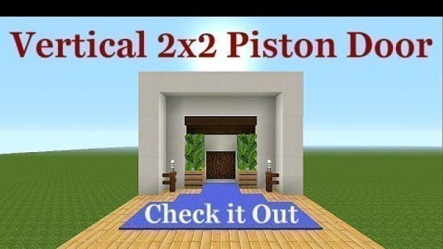 'Minecraft Tutorial : 2x2 Vertical Door (Futuristic Style)'