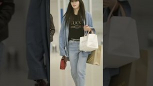 'Female kpop idols with best airport fashion #shorts'