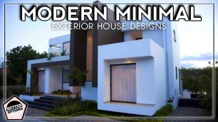 'Modern Minimal House Exterior Designs Ideas |Futuristic Style'