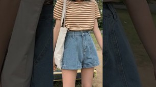 'Korean fashion inspo casual outfits | Style your shorts | #kpop #casualoutfits #fashionstyle'