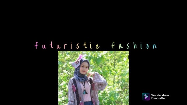 'futuristic fashion trend mode (dari limbah tekstil)'