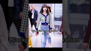 'Blackpink airport fashion then vs now #kpop'