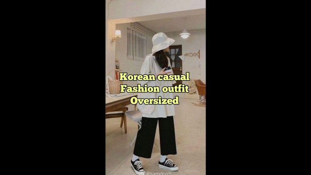 'Oversized clothes | korean fashion outfit idea | korean style | k pop fashion | #kpopfashion'