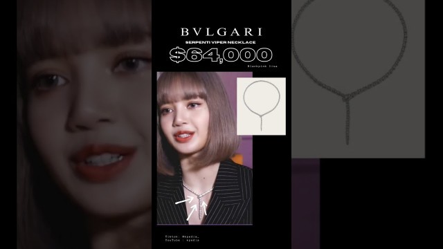 'most expensive necklace of blackpink\'s lisa part 2 #kpopfashion #fyp #blackpink #kpedia_ #lisa'