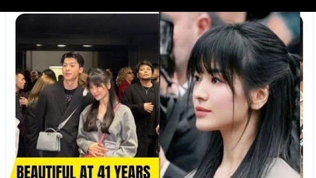 'Song Hye Kyo is the real deal at Milan fashion week with actor Greg Hsu.'