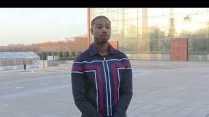 'Michael B Jordan at Louis Vuitton Fashion Show in Paris'