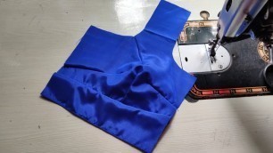 '4 tucks blouse stitching| belt blouse stitching| 30\" simple blouse stitching|'