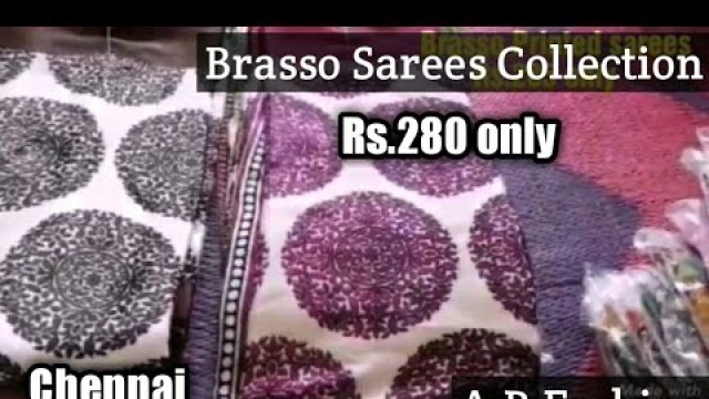 'Brasso Sarees collection|Rs.280 onlyA.R.Fashion tamil'