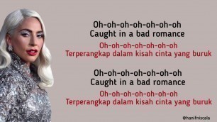 'Lady Gaga - Bad Romance | Lirik Terjemahan'