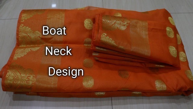 'Boat Neck Blouse Back Neck Design Cutting and Stitching | Boat Neck Design |'