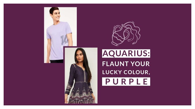 'Aquarius: Flaunt your lucky colour, purple || CircleMag.in'