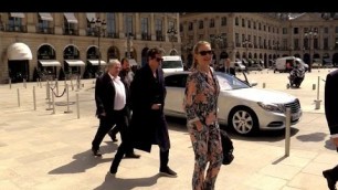 'Kate Moss with boyfriend attending 2016 Louis Vuitton menswear show in Paris'