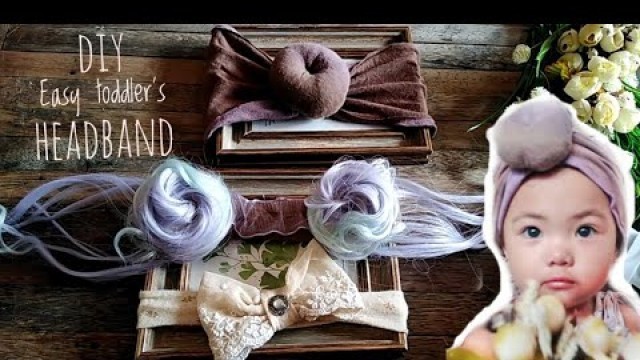 '3 DIY Headbands for Babies and toddlers using old clothes | Upcycle | NO SEW'