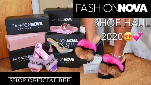 'FASHION NOVA + Shop Official Bee TRY ON | SHOE HAUL'