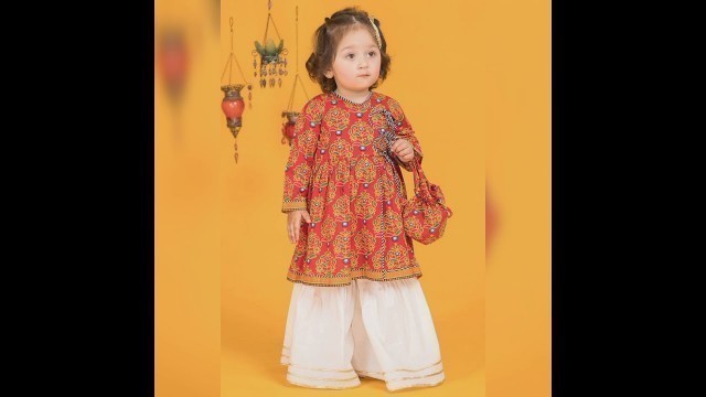 'Beautiful and stunning little girls Eid outfits collection#shorts #aayu_fashion_centre'