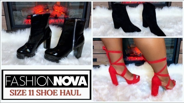 'Size 11 FASHION NOVA SHOE HAUL | IAMFANTAA'