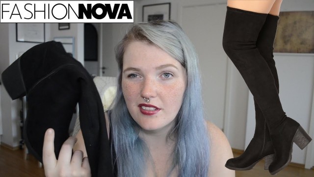 'Plus Size Girl Tries Thigh Highs from Fashion Nova'