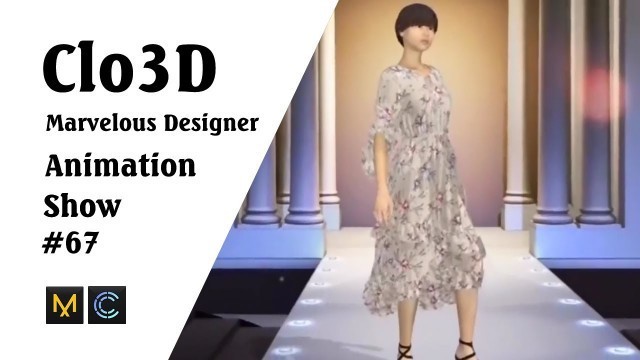 'CLO 3D Runway- Virtual Fashion Show- Clo3D- Marvelous Designer | Clo3D animation (P67) | Fashion 3D'