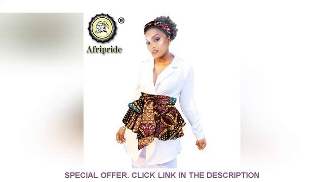 '✅ US $76.50 African Headbands and Waist Accessories 2 Piece Set Fashion Ankara Print Cotton Match R'