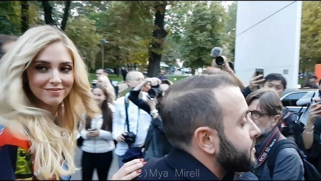 'Chiara Ferragni at VERSACE - Milan Fashion Week, spring 2018'