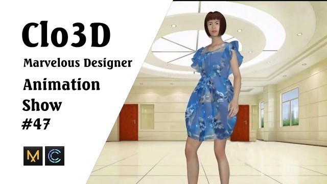 'CLO 3D Runway- Virtual Fashion Show- Clo3D- Marvelous Designer | Clo3D animation (P47) | Fashion 3D'